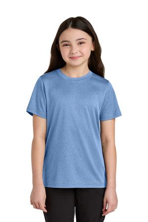 Port & Co PC390Y Youth Heather Performance Tee