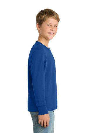 Port & Co PC54YLS Youth Long Sleeve Core Cotton Tee