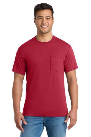 Port & Co PC55PT Tall Core Blend Pocket Tee