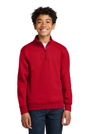 Port & Co PC78YQ Youth Core Fleece 1/4-Zip Pullover Sweatshirt