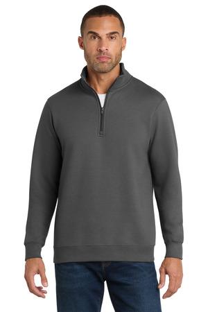 Port & Co PC850Q Fan Favorite Fleece 1/4-Zip Pullover Sweatshirt