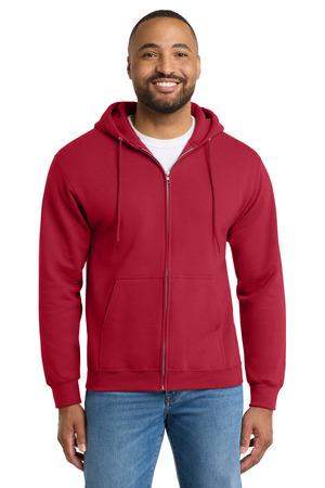 Port & Co PC90ZH Essential Fleece Full-Zip Hooded Sweatshirt