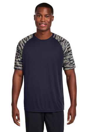 Sport-Tek ST376 Drift Camo Colorblock Tee