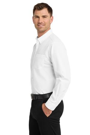 Port Authority W100 Long Sleeve Carefree Poplin Shirt