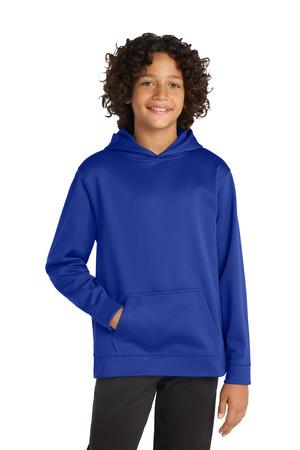 Sport-Tek YST244 Youth Sport-Wick Fleece Hooded Pullover