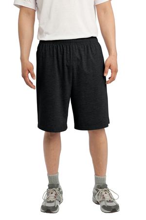 Sport-Tek ST310 Jersey Knit Short with Pockets, Black