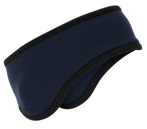 Port Authority C916 Two-Color Fleece Headband, Navy