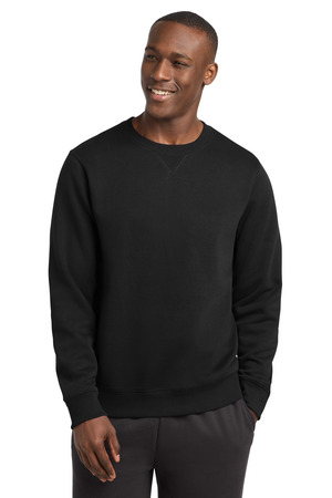 Sport-Tek ST266 Crewneck Sweatshirt, Black