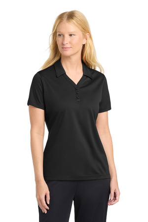 Sport-Tek LST680 Women's PosiCharge Micro-Mesh Polo, Black