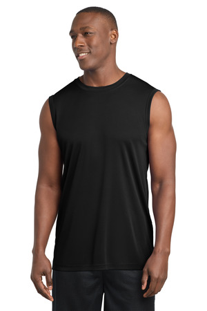 Sport-Tek ST352 Sleeveless PosiCharge Competitor Tee, Black