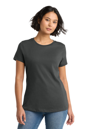 District DM104L Women's Perfect Weight Tee, Charcoal