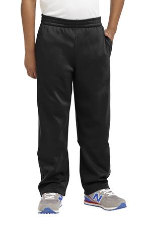 Sport-Tek YST237 Youth Sport-Wick Fleece Pant, Black