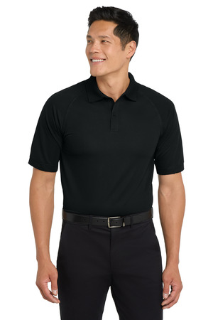 Port Authority K525 Dry Zone Ottoman Polo, Black