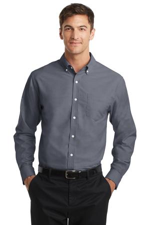 Port Authority S658 SuperPro Oxford Shirt, Black