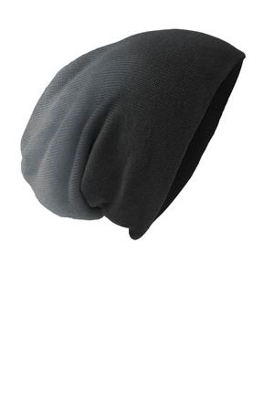 District DT618 Slouch Beanie, Black Dip Dye