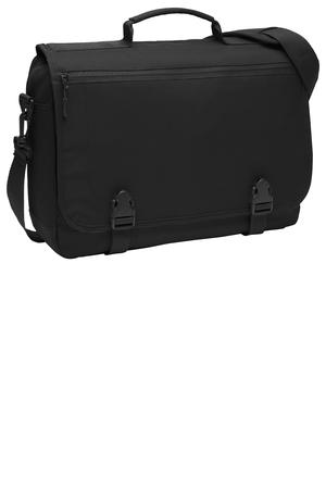 Port Authority BG304 Messenger Briefcase, Black