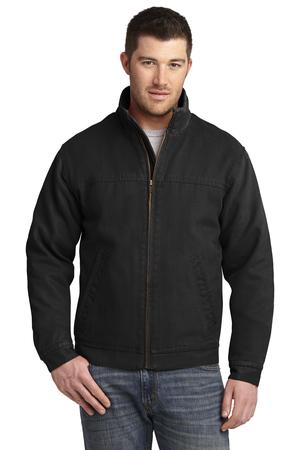 CornerStone CSJ40 Washed Duck Cloth Flannel-Lined Work Jacket, Black