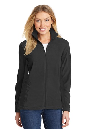 Port Authority L233 Women's Summit Fleece Full-Zip Jacket, Black/ Black