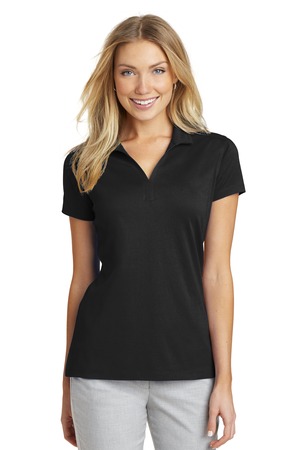 Port Authority L573 Women's Rapid Dry Mesh Polo, Black