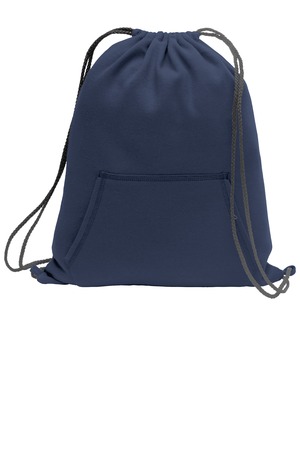 Port & Co BG614 Core Fleece Sweatshirt Cinch Pack, Navy