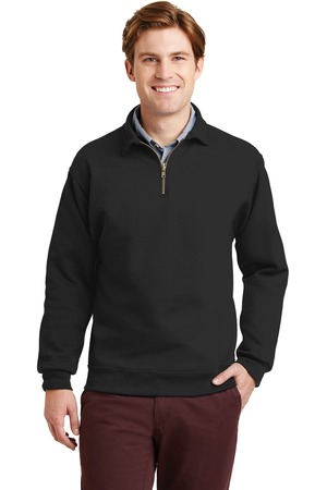 Jerzees 4528M Super Sweats NuBlend - 1/4-Zip Sweatshirt with Cadet Collar, Black