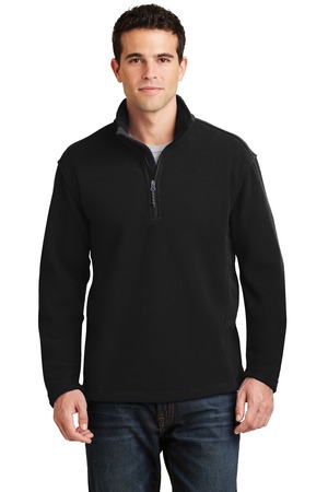 Port Authority F218 Value Fleece 1/4-Zip Pullover, Black