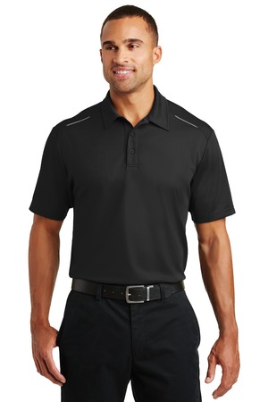 Port Authority K580 Pinpoint Mesh Polo, Black