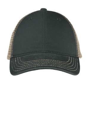 District DT630 Super Soft Mesh Back Cap, Black/ Khaki