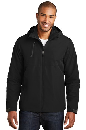Port Authority J338 Merge 3-in-1 Jacket, Deep Black