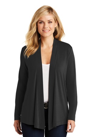 Port Authority L5430 Women's Concept Open Cardigan, Black