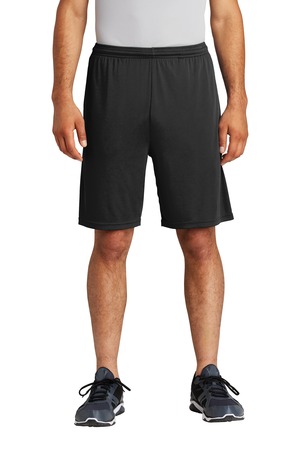 Sport-Tek ST355P PosiCharge Competitor Pocketed Short, Black