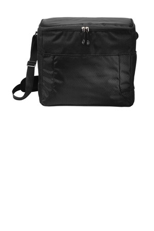 Port Authority BG514 24-Can Cube Cooler, Black/ Black