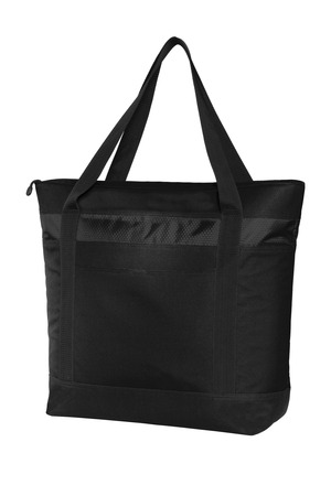 Port Authority BG527 Large Tote Cooler, Black/ Black