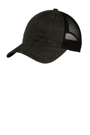 Port Authority C927 Pigment Print Mesh Back Cap, Black
