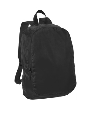 Port Authority BG213 Crush Ripstop Backpack, Black