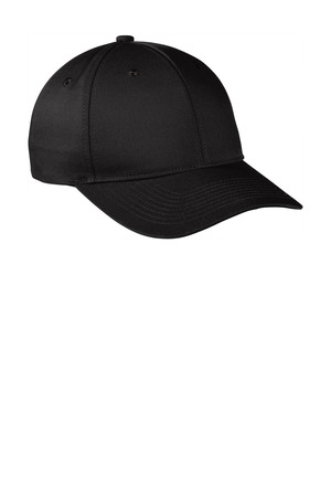 Port Authority C801 Snapback Fine Twill Cap, Black
