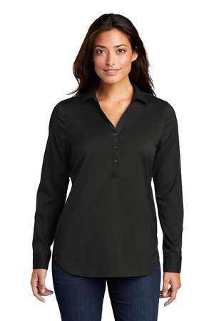Port Authority LW680 Ladies City Stretch Tunic, Black