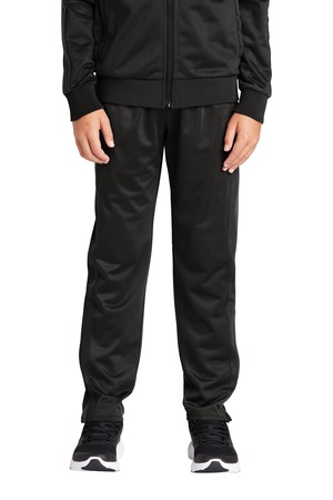 Sport-Tek YPST95 Youth Tricot Track Jogger, Black