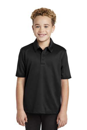Port Authority Y540 Youth Silk Touch Performance Polo, Black