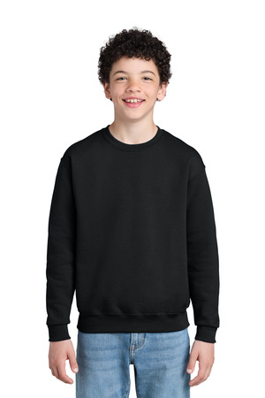 Jerzees 562B Youth NuBlend Crewneck Sweatshirt, Black