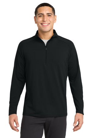 Sport-Tek ST850 Sport-Wick Stretch 1/4-Zip Pullover, Black