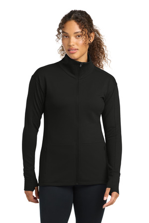 Sport-Tek LST560 Women's Sport-Wick Flex Fleece Full-Zip, Black