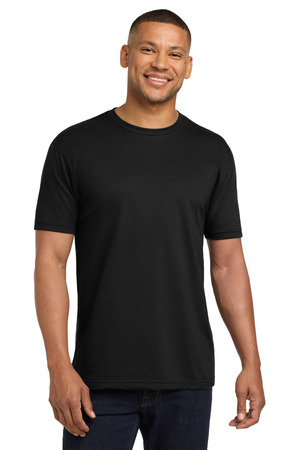 Next Level Apparel NL6410 Adult CVC Sueded Tee, Black