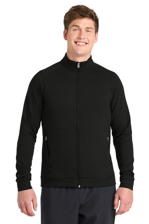Sport-Tek ST560 Sport-Wick Flex Fleece Full-Zip, Black