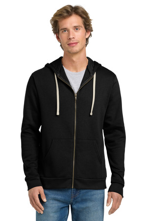 Next Level Apparel NL9602 Adult Santa Barbara Zip Hoodie, Black
