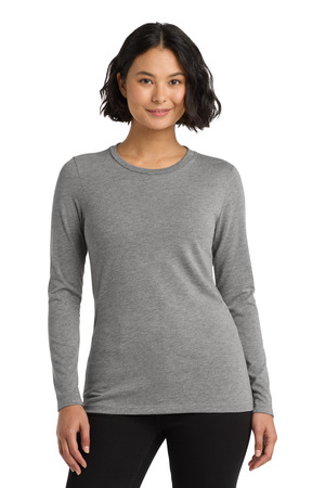 AllMade AL6008 Women's Tri-Blend Long Sleeve Tee, Aluminum Grey