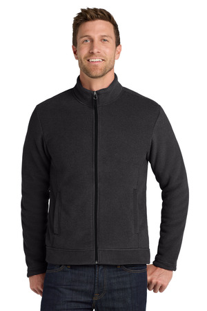 Port Authority F211 Ultra Warm Brushed Fleece Jacket, Graphite/ Deep Black