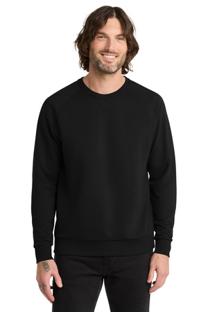 AllMade AL4004 Unisex Organic French Terry Crewneck Sweatshirt, Deep Black