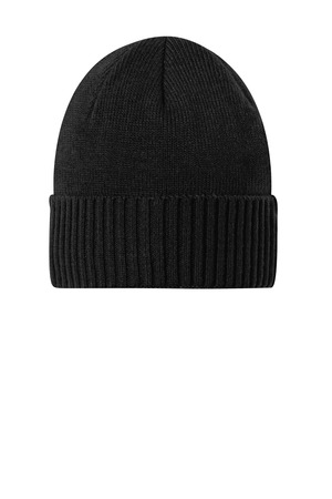 Port Authority C951 Rib Knit Cuff Beanie, Deep Black
