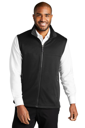 Port Authority F906 Collective Smooth Fleece Vest, Deep Black